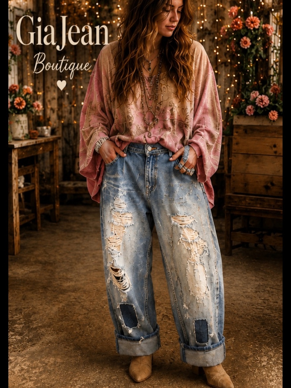 🎉 A RARE BIRD “ GRUNGE “ A RARE BIRD HAND MADE GRUNGE JEANS 24